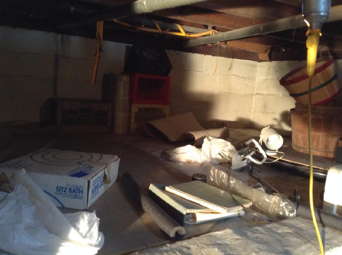 Content's Crawl space milk crates lighting Patio table: Content's Crawl space milk crates lighting Patio table & More