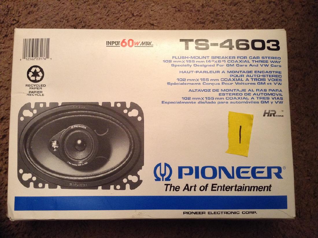 Pioneer Flush Mount Speaker Car Stero TS-4603 NIP: Pioneer Flush Mount Speaker Car Stero TS-4603 NIP