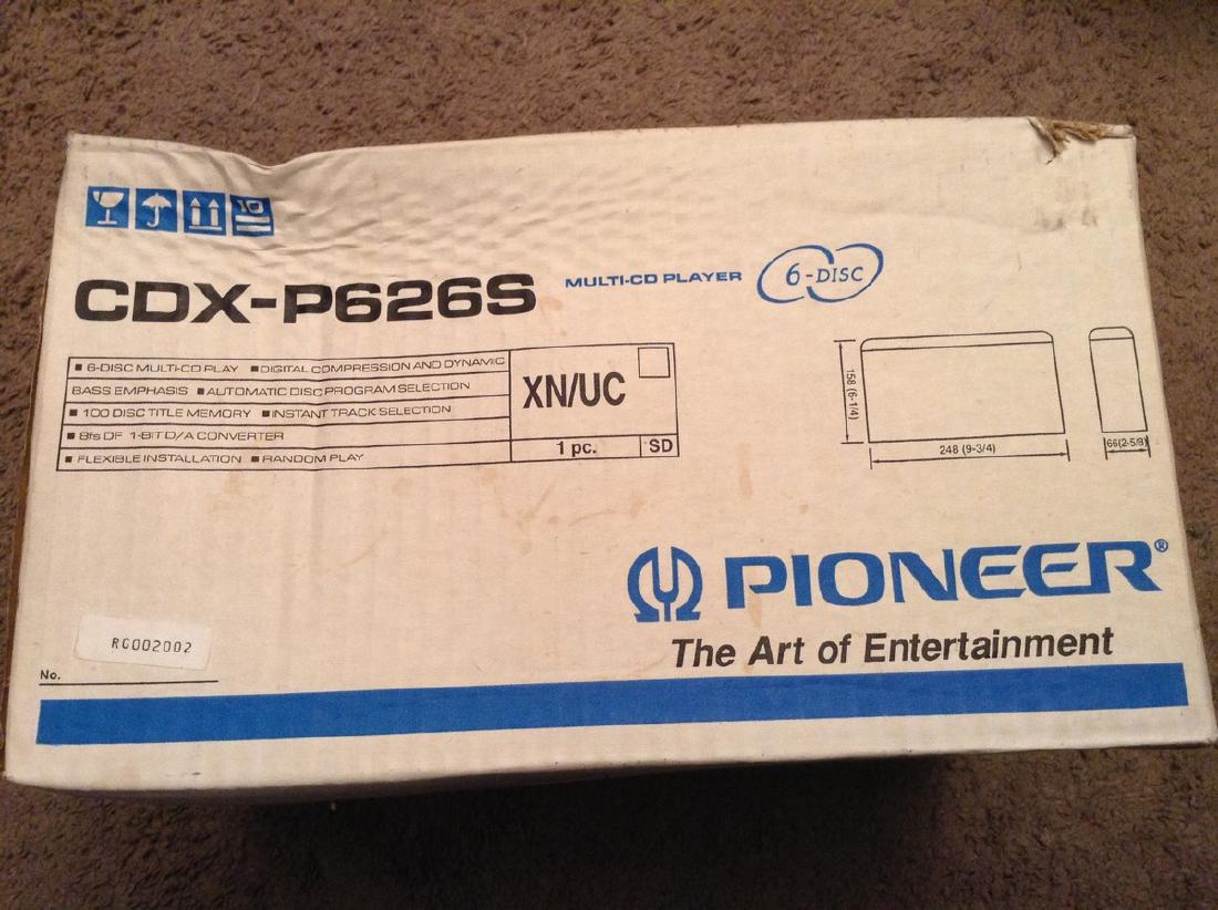 Pioneer Premier CDX-P626S Multi-CD Player NIP: Pioneer Premier CDX-P626S Multi-CD Player NIP