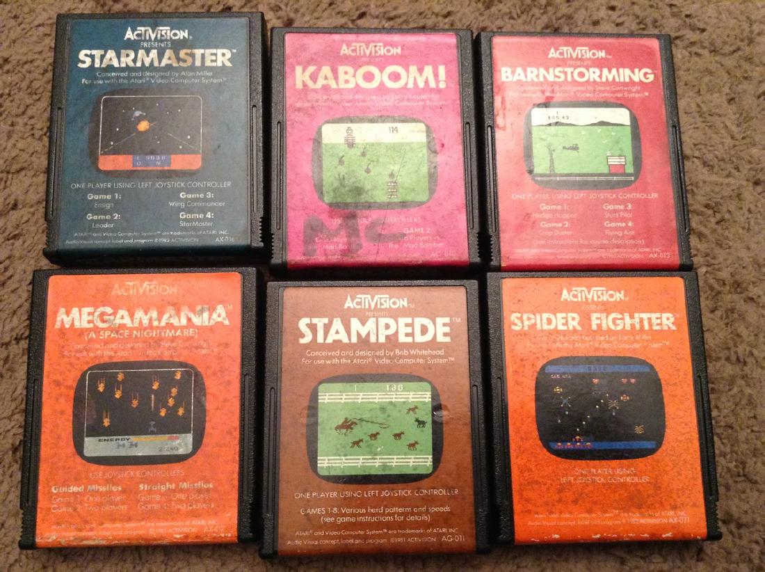 Lot of 6 Vintage Activision Games (1 of 1)