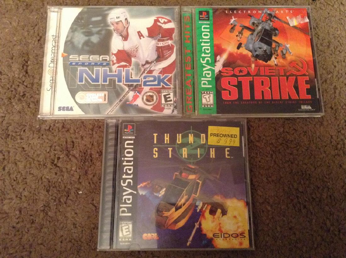 3 Games (2 Playstation & 1 Sega Game Sealed) (1 of 1)