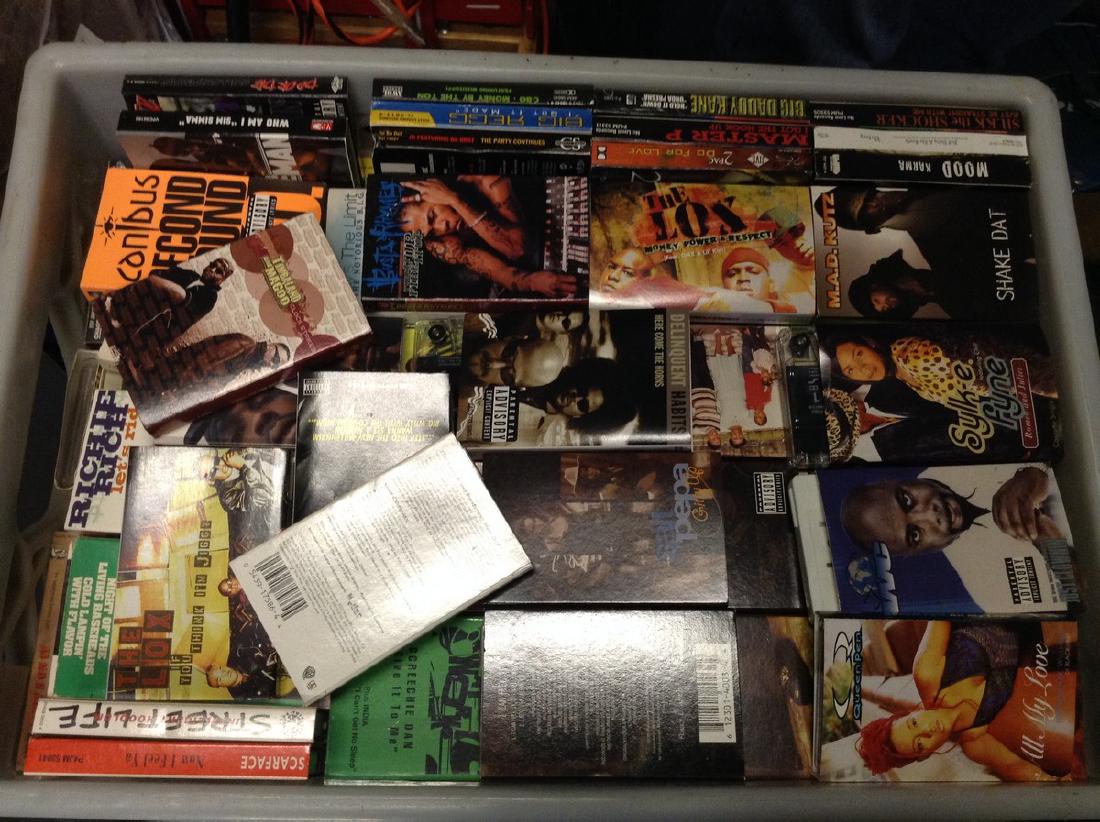 Milk Crate full of cassette Tapes: Milk Crate full of cassette Tapes