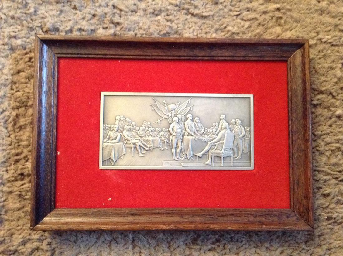 Framed Pewter Declaration of Independence (1 of 1)