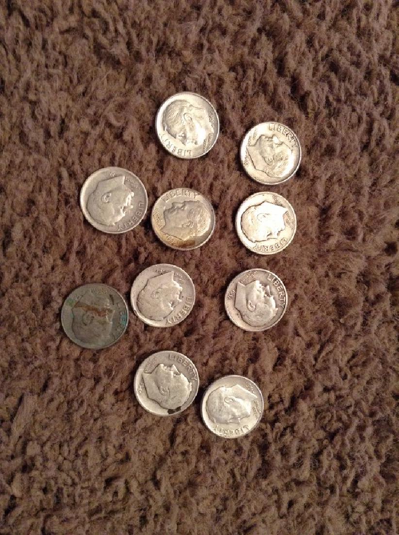 Lot of Roosevelt Silver Dimes (1 of 1)