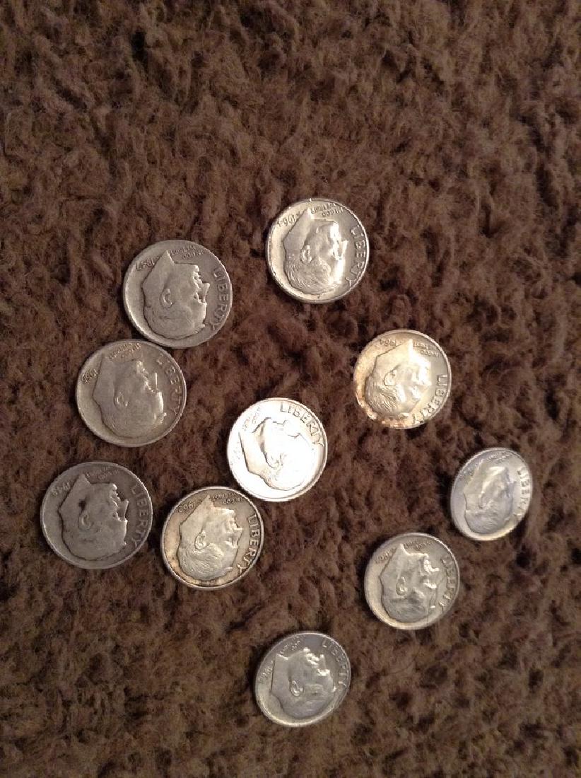 Lot of Roosevelt Silver Dimes (1 of 1)