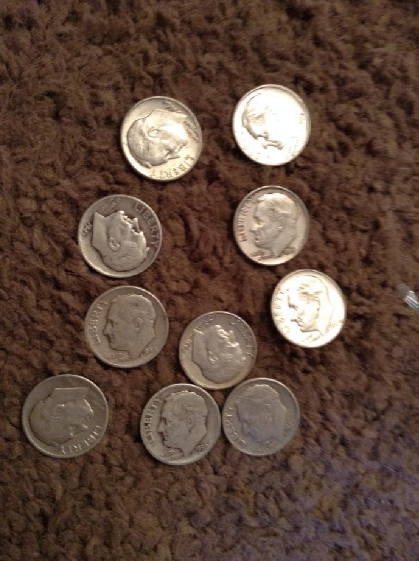 Lot of Roosevelt Silver Dimes (1 of 1)