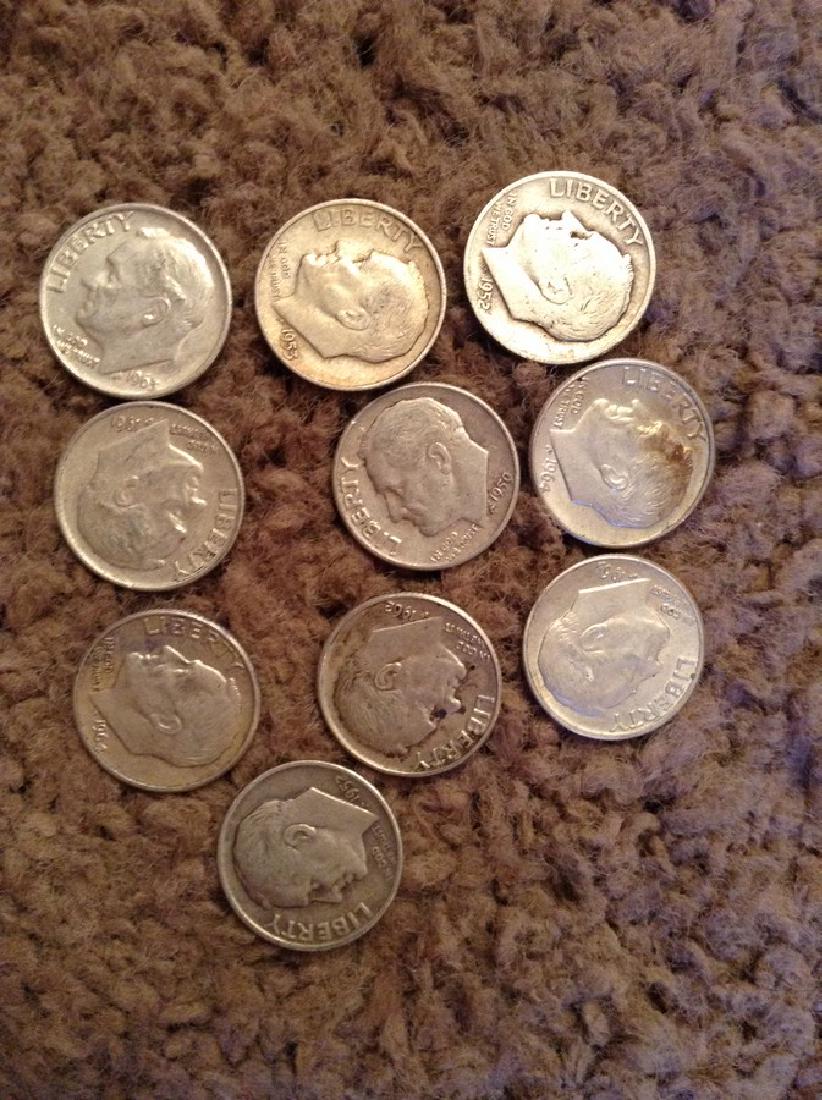 Lot of Roosevelt Silver Dimes (1 of 1)