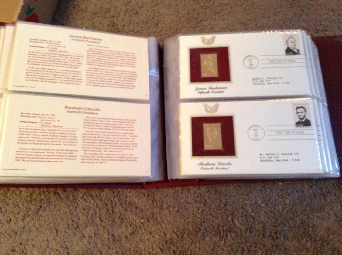 Proof Replicas; First Day Covers of Presidents 22k Gold (1 of 1)