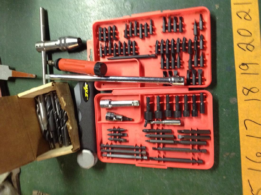 Tool Lot Tap & Die Handle, New bits, Drill Bits: Tool Lot Tap & Die Handle, New bits, Drill Bits Extentions