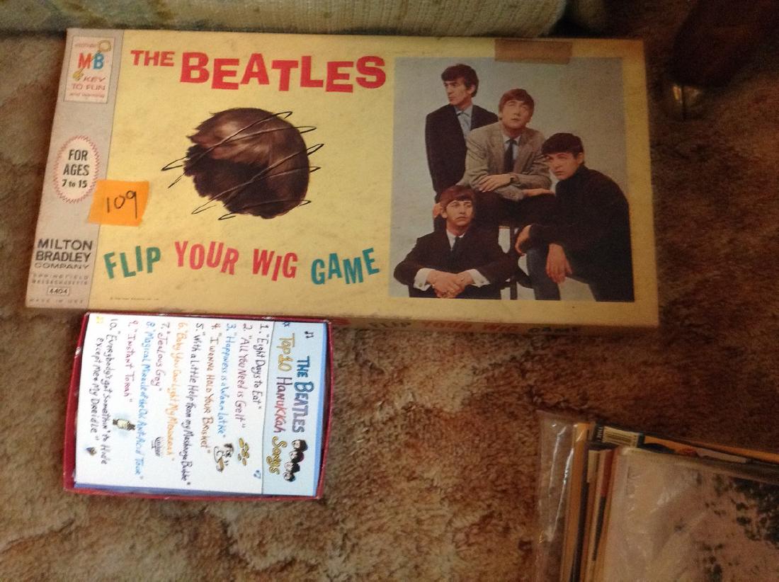 Beatles flip your wig game and greeting cards: Beatles flip your wig game and greeting cards