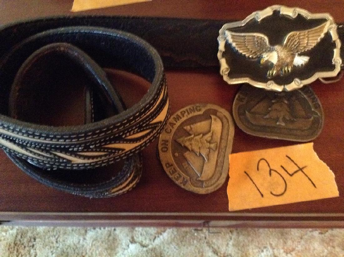 belt buckles and vintage belt: belt buckles and vintage belt