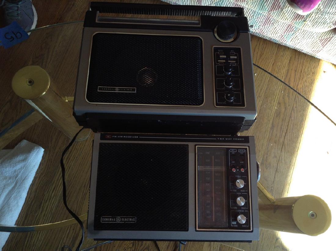 2 General Electric Portable Radios (1 of 1)
