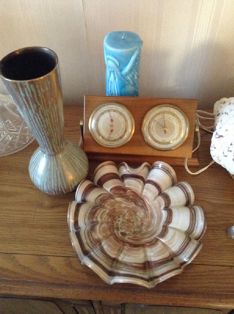 MCM Vase; Candy Dish; & barometer (1 of 1)