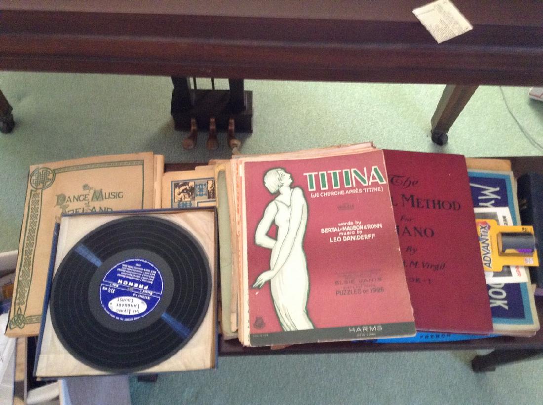 Vintage Bible; Music Books; Records (1 of 1)