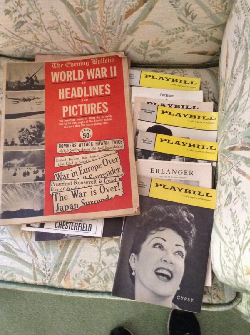 Vintage WII Newspaper & Playbills: Vintage WII Newspaper & Playbills