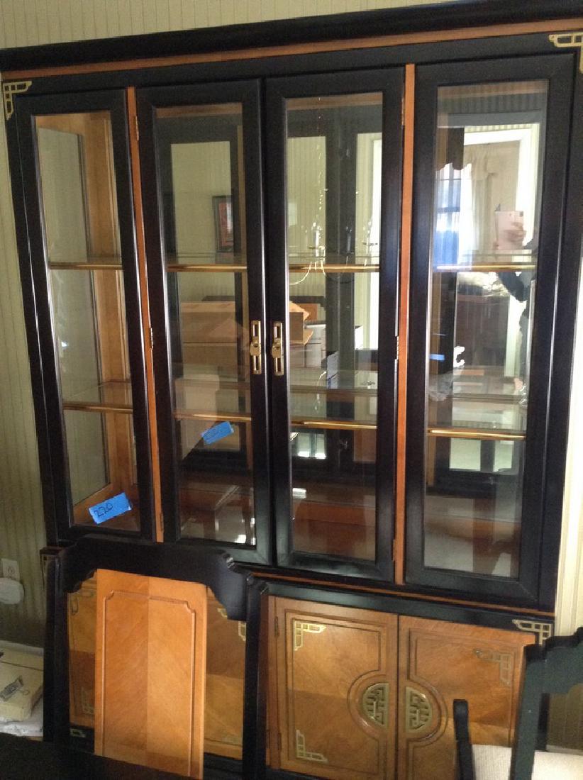 MC lighted China Closet 2 piece 77"H x 52" W (1 of 1)