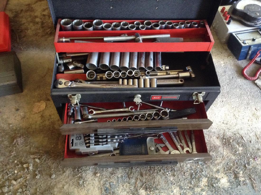 Vintage Craftman toolbox loaded w/tools (1 of 1)