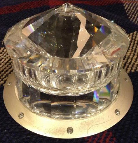 Swarovski crystal trinket Box 2" H x 4" Across (1 of 1)