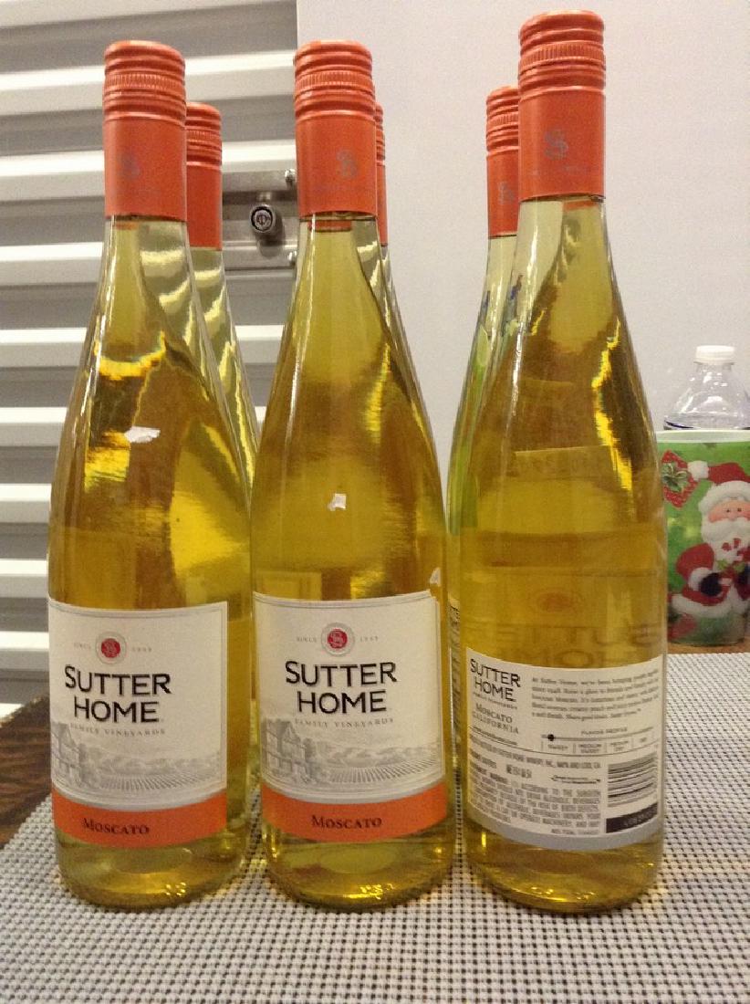 Sutter Home - Moscato - Lot of 6 Bottles: Any contents in bottle is Free; You are bidding on the bottle & unbroken tax stamp