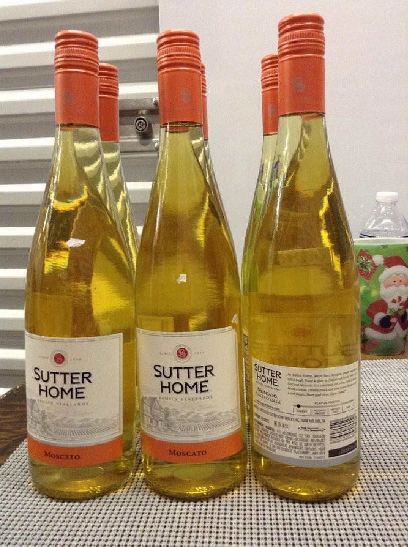 Sutter Home - Moscato - Lot of 6 Bottles: Any contents in bottle is Free; You are bidding on the bottle & unbroken tax stamp