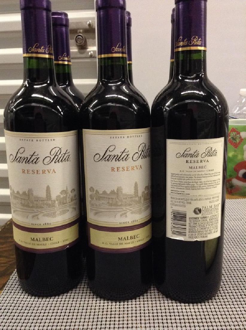 Santa Rita - Malbec: Any contents in bottle is Free; You are bidding on the bottle & unbroken tax stamp