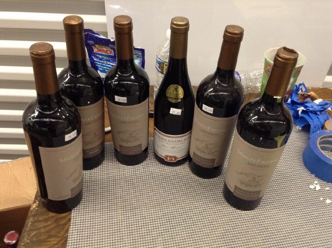 6 mixed bottles of wine: Any contents in bottle is Free; You are bidding on the bottle & unbroken tax stamp