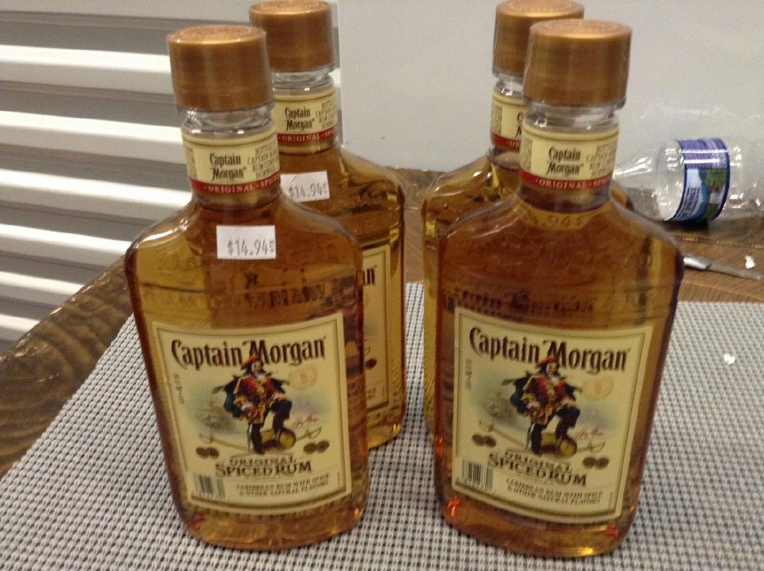 Lot of 4 Captain Morgan Spiced Rum (1 of 1)