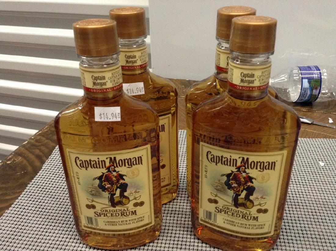 Lot of 4 Captain Morgan Spiced Rum (1 of 1)