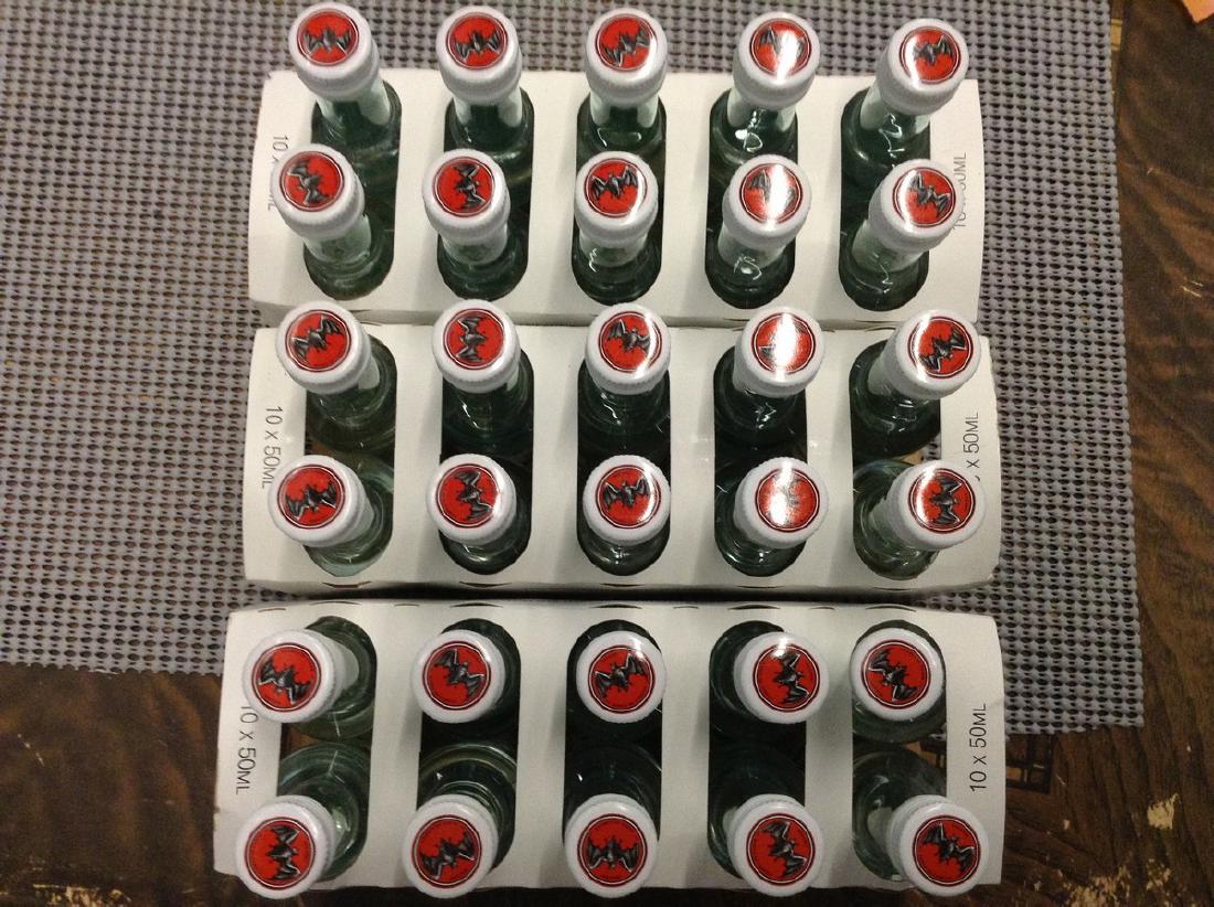 Bacardi Lot of 3 10 bottles each: Any contents in bottle is Free; You are bidding on the bottle & unbroken tax stamp