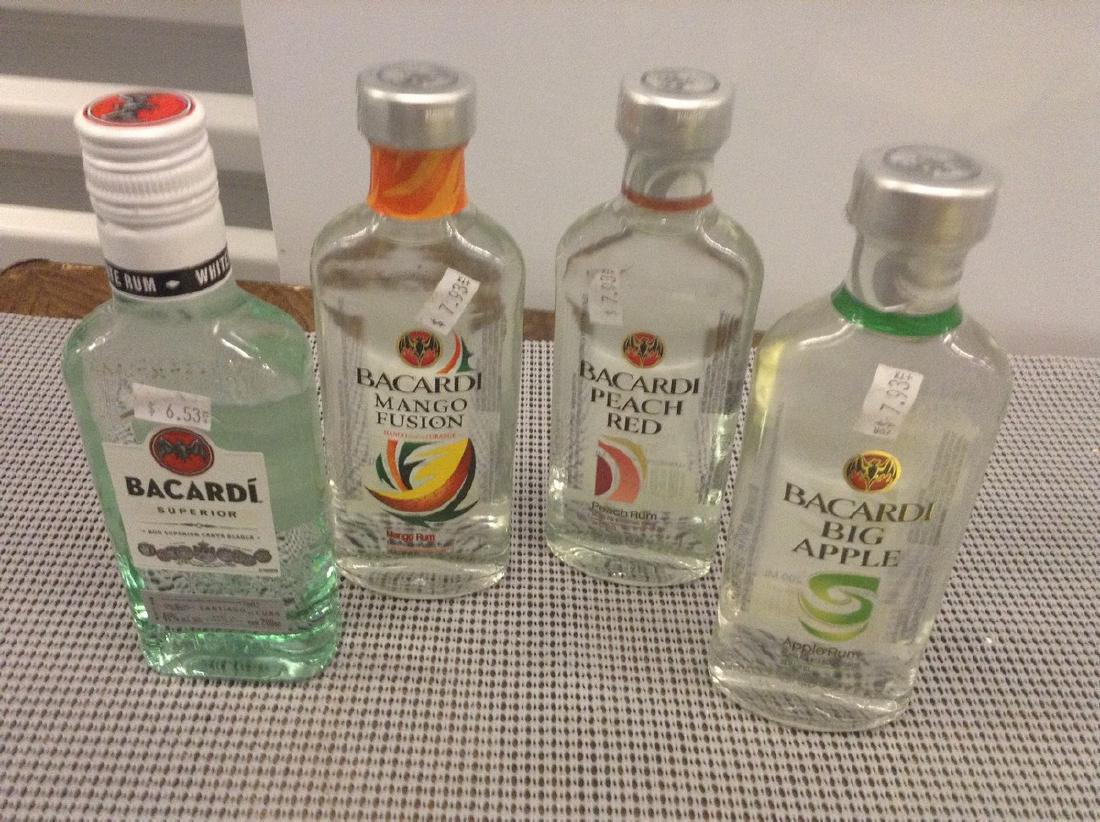 Lot of 4 Mixed rum Bottles (1 of 1)