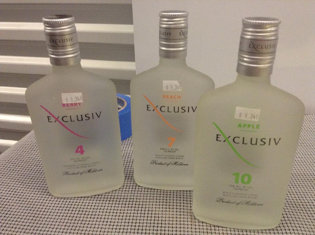 Lot of 3 mixed Exclusiv Bottles (1 of 1)