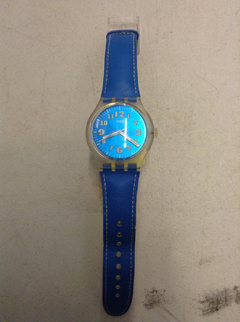 Swatch Watch - Large Blue Face & Blue Band (1 of 1)