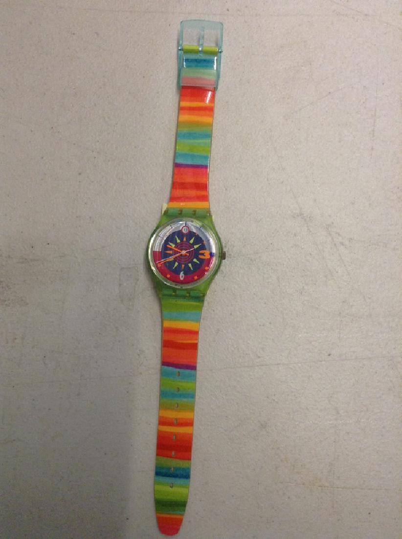 Swatch Watch - Multi Color Band: Swatch Watch - Multi Color Band