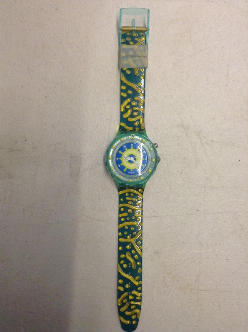 Swatch Watch - Yellow/ Green Band: Swatch Watch - Yellow/ Green Band