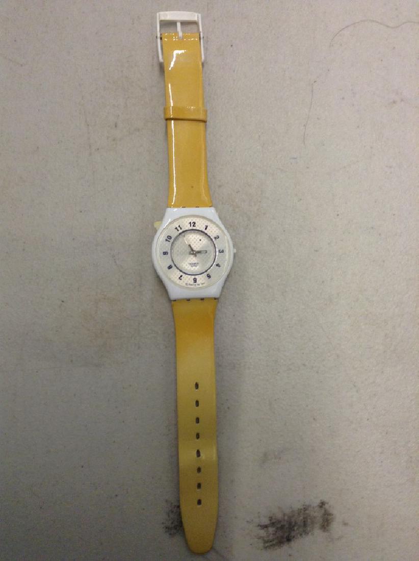 Swatch Watch - Mustard Yellow Band: Swatch Watch - Mustard Yellow Band