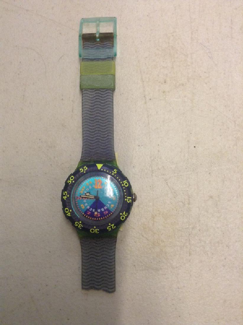 Swatch Watch - Orange 12 - broken band: Swatch Watch - Orange 12 - broken band