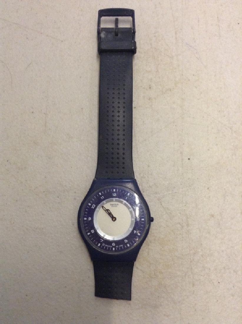 Swatch Watch - Navy 9 White Facce - Band Broken (1 of 1)