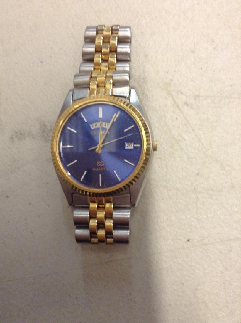 Seiko Mens Blue Face Watch: Seiko Mens Blue Face Watch