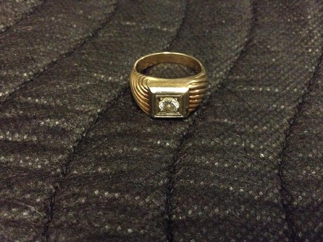 14k Gold Ring w/ Diamonds Size: 9 wt. 7g (1 of 1)