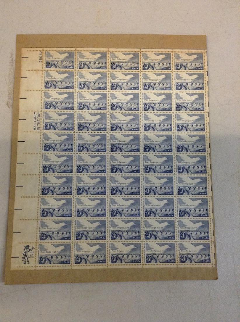 Vintage 13 cents USPS Peace Bridge 1927 - 1977: Vintage 13 cents USPS Peace Bridge 1927 - 1977