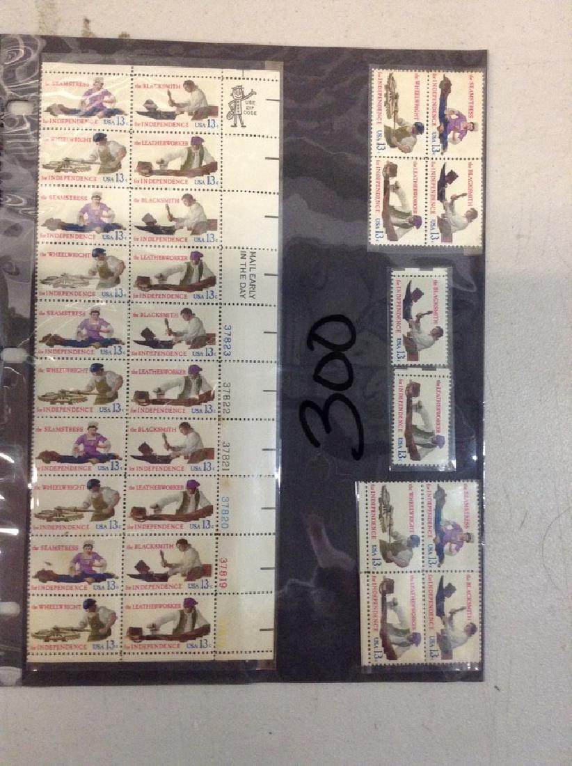 USPS Vintage 13 cent Stamp Sheet Independence (1 of 1)