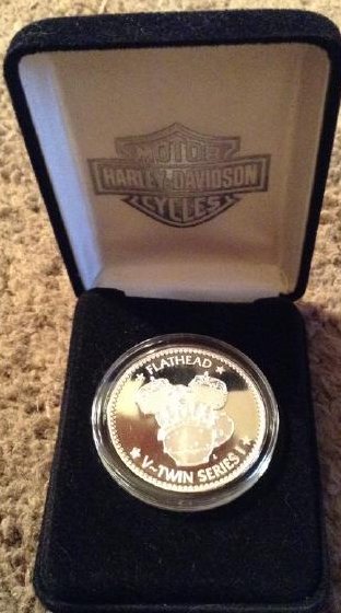 Harley Davidson Motor Company One Troy Ounce: .999 Fine Silver