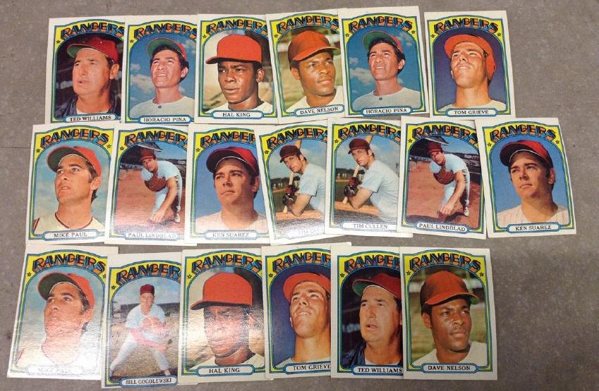 Baseball Cards 1972 Rangers (1 of 1)