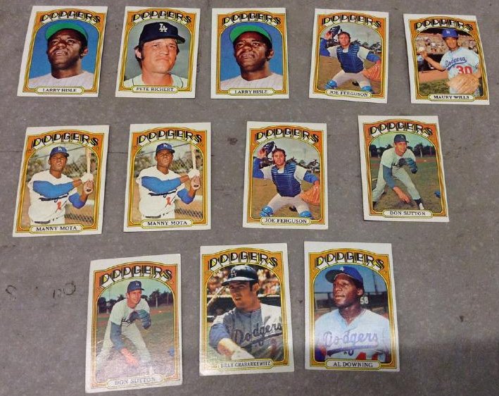 Baseball Cards 1972 Dodgers (1 of 1)