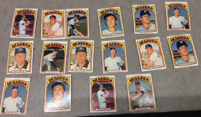 Baseball Cards 1972 Yankees (1 of 1)