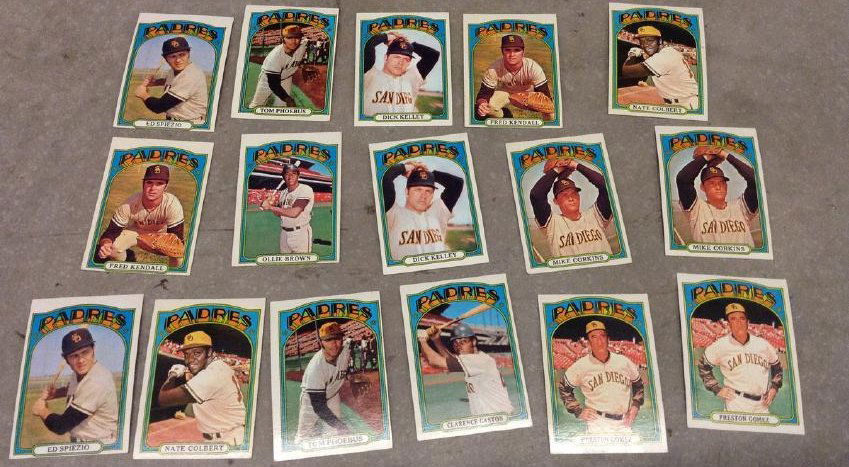 Baseball Cards 1972 Padres (1 of 1)