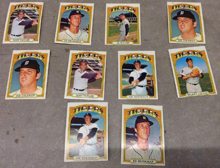 Baseball Cards 1972 Tigers (1 of 1)
