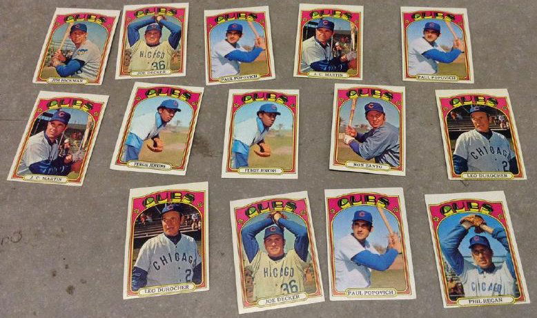 Baseball Cards 1972 Cubs (1 of 1)