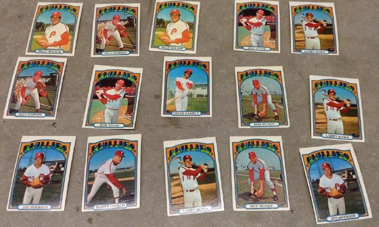 Baseball Cards 1972 Phillies (1 of 1)