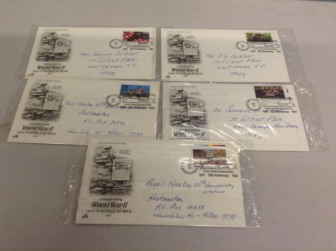 WWII First Day Covers Set of 5 (1 of 1)